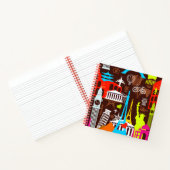 Neon World Travel Pattern Notizblock (Innenseite)