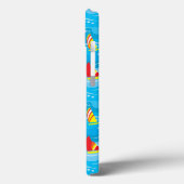 Neon Yacht Pattern Case-Mate iPhone Hülle (Rückseite / Links)