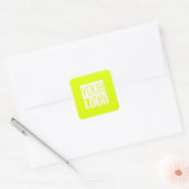 Neon yellow - add your logo square Sticker (Umschlag)