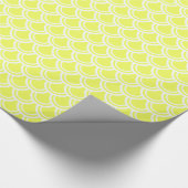 Neon Yellow Fish Scanner Papier Geschenkpapier (Ecke)