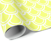 Neon Yellow Fish Scanner Papier Geschenkpapier (Rolleneckpunkt)