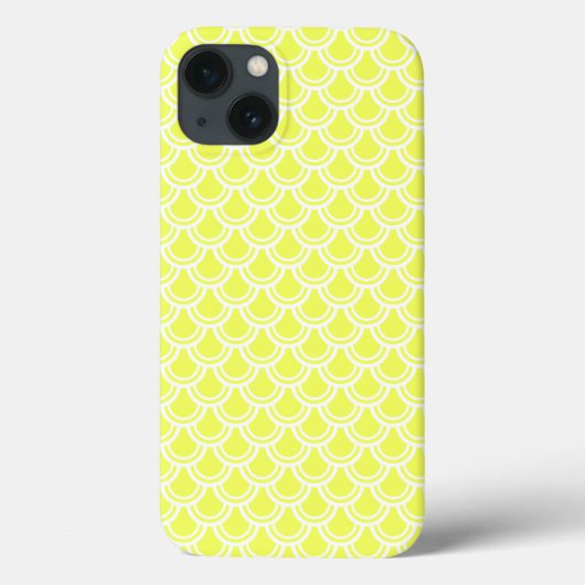 Neon Yellow Fish Sctern Muster iPad Air Hüllen (Rückseite)