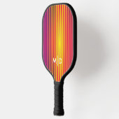 Neon Yellow Gradient Monogram Pickleball Paddel Schläger (Links)
