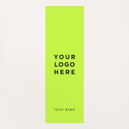 Neon Yellow Green Business Logo Name Instagram Yogamatte