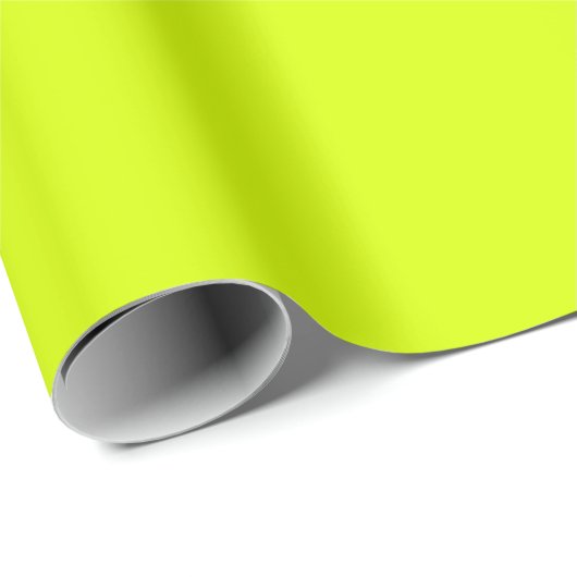 Neon Yellow Green Flourescent Chartreuse Geschenkpapier (Rolleneckpunkt)