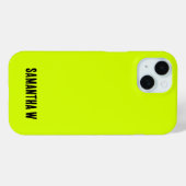 Neon Yellow, High Visibility Case-Mate iPhone Hülle (Rückseite (Horizontal))