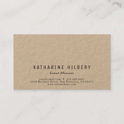 Neon Yellow Polka Dots Kraft Paper Business Card Visitenkarte (Rückseite)