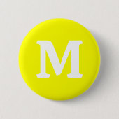 Neon Yellow Solid Color Button (Vorderseite)