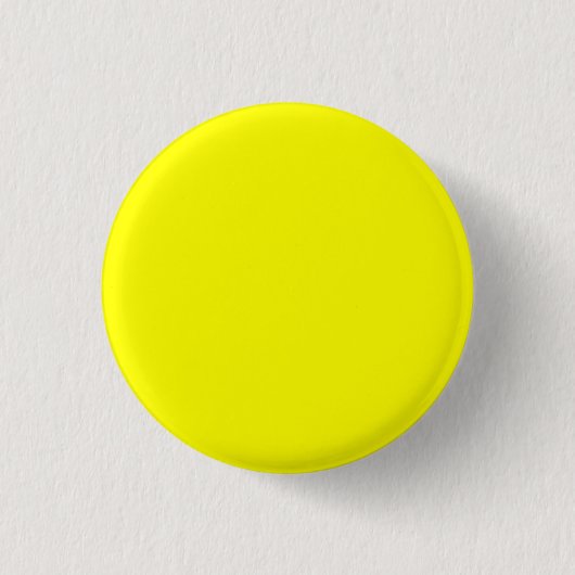 Neon Yellow Solid Color Button (Vorderseite)