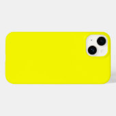 Neon Yellow Solid Color Case-Mate iPhone Hülle (Rückseite (Horizontal))