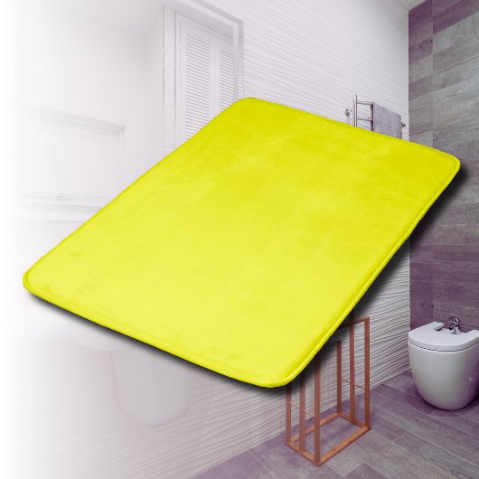 Neon Yellow Solid Color | Classic Badematte