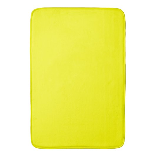 Neon Yellow Solid Color | Classic Badematte (Vorderseite Vertikal)
