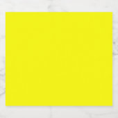 Neon Yellow Solid Color | Classic Bierflaschenetikett (Einzelnes Label)