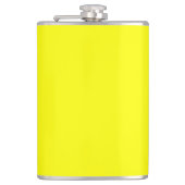 Neon Yellow Solid Color | Classic Flachmann (Vorderseite)