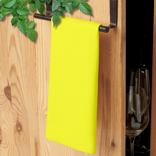 Neon Yellow Solid Color | Classic Geschirrtuch