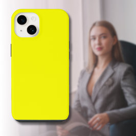 Neon Yellow Solid Color | Classic iPhone 14 Hülle