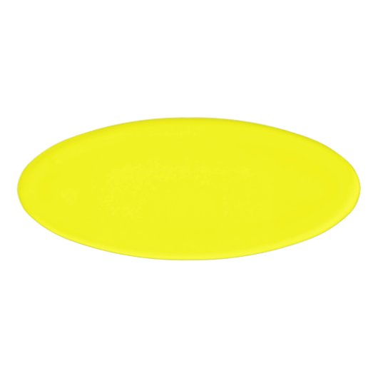 Neon Yellow Solid Color | Classic Namenschild (Vorderseite)