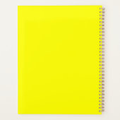 Neon Yellow Solid Color | Classic Planer (Rückseite)