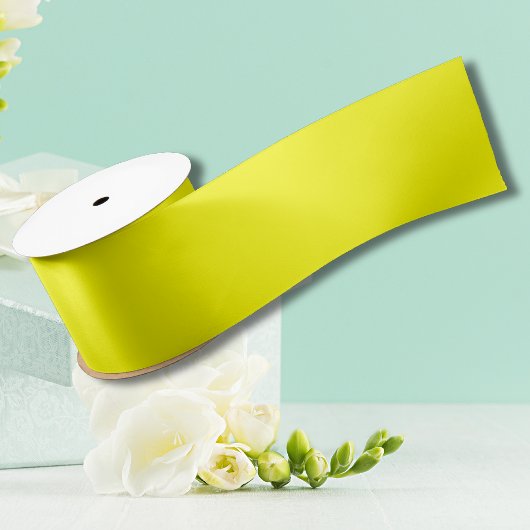Neon Yellow Solid Color | Classic Satinband