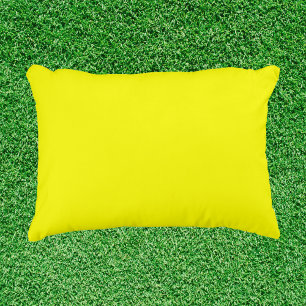 Neon Yellow Solid Color Dekokissen
