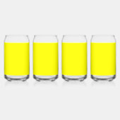 Neon Yellow Solid Color Dosenglas (Hinten)