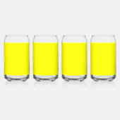 Neon Yellow Solid Color Dosenglas (Vorderseite)