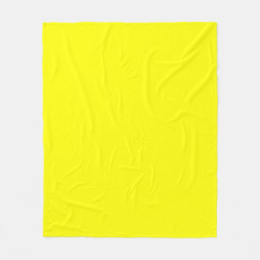 Neon Yellow Solid Color Fleecedecke (Vorderseite)