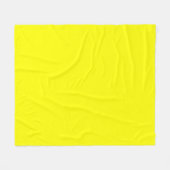 Neon Yellow Solid Color Fleecedecke (Vorderseite (Horizontal))