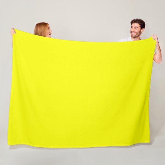 Neon Yellow Solid Color Fleecedecke (Beispiel)