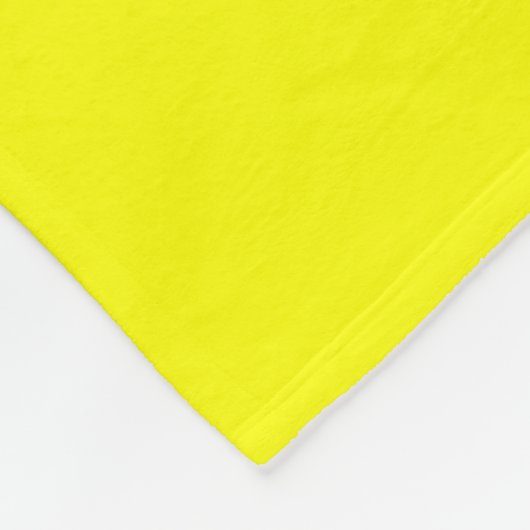 Neon Yellow Solid Color Fleecedecke (Ecke)
