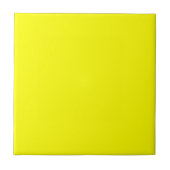 Neon Yellow Solid Color Fliese (Vorderseite)