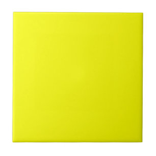 Neon Yellow Solid Color Fliese