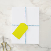 Neon Yellow Solid Color Geschenkanhänger (Mit Garn)