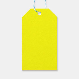 Neon Yellow Solid Color Geschenkanhänger