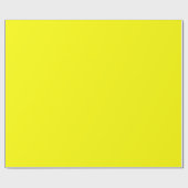 Neon Yellow Solid Color Geschenkpapier (Flach)