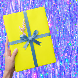 Neon Yellow Solid Color Geschenkpapier