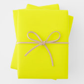 Neon Yellow Solid Color Geschenkpapier Set (Beispiel)