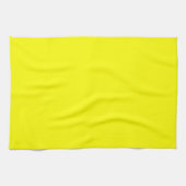 Neon Yellow Solid Color Geschirrtuch (Horizontal)