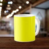 Neon Yellow Solid Color Kaffeetasse