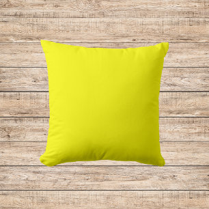 Neon Yellow Solid Color  Kissen