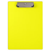 Neon Yellow Solid Color Klemmbrett (Vorderseite)