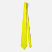Neon Yellow Solid Color Krawatte (Vorderseite)