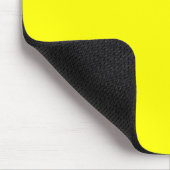 Neon Yellow Solid Color Mousepad (Ecke)