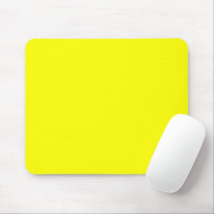 Neon Yellow Solid Color Mousepad