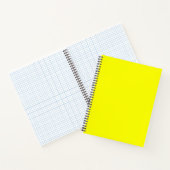 Neon Yellow Solid Color Notizblock (Innenseite)