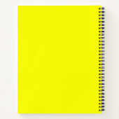Neon Yellow Solid Color Notizblock (Rückseite)