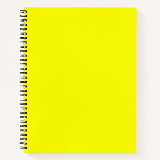 Neon Yellow Solid Color Notizblock (Vorderseite)