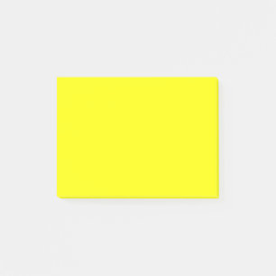 Neon Yellow Solid Color Post-it Klebezettel