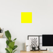 Neon Yellow Solid Color Poster (Heimbüro)
