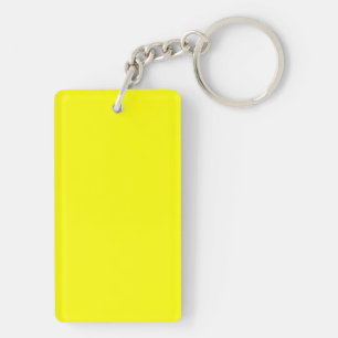 Neon Yellow Solid Color Schlüsselanhänger